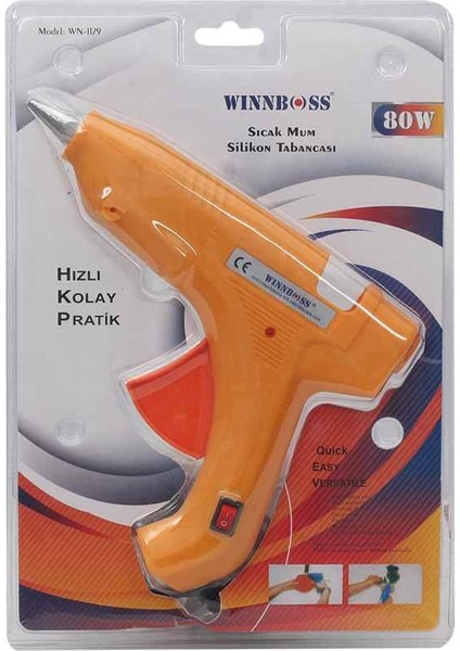 Wınnboss WN-1179 80 Watt Anahtarlı Sıcak Mum Silikon Tabancası (5232)