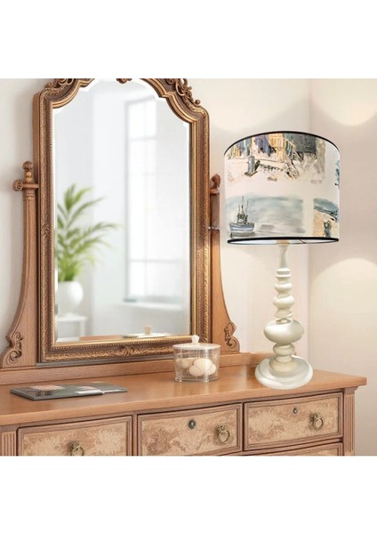 Beyaz Deniz Feneri Abajur, Şık ve Modern Masa Lambası, Ev Dekoru Için Ideal. fırsatları