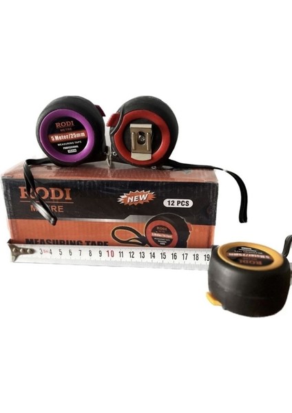 Uzun Ömürlü Frenli 5mt 25MM Şerit Metre, Dayanıklı Ölçüm Aracı fiyatları