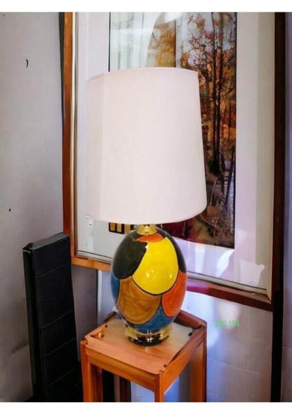 Çok Renkli Mozaik Abajur Kupası, Eşsiz ve Şık Dekoratif Aksesuar