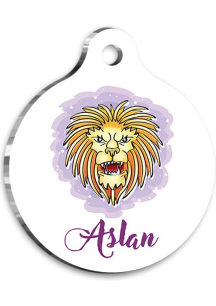 Orta Boy Burç Kedi ve Köpek Kimlikliği 2,6x3,8 cm