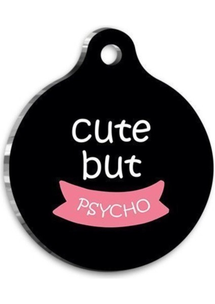 Sevimli ve Şirin Yuvarlak Küçük Hayvan Künyesi, 2,5 Cm.