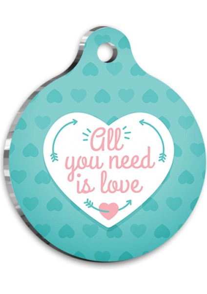 Sevimli Kedi ve Köpek Künyesi, Orta Boy 3 Cm, Sevgiyle Tasarlanmış Accessory