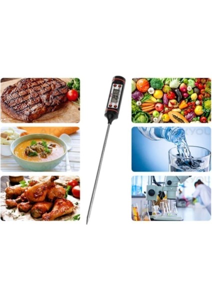 LCD Ekranlı Dijital Araç Sıcaklık Ölçer, Su, Süt, Yoğurt ve Sıvı Sıcaklığı Göstergesi modelleri