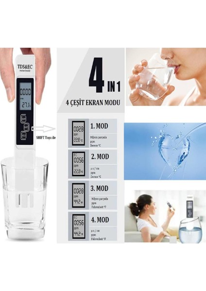 Yüksek Hassasiyetli Su Iletkenlik ve Sıcaklık Ölçüm Cihazı, Tarım ve Su Analizi Için fırsatları