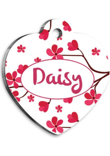 Kalp Şekilli Köpek Künye, 3.1x3.5 Cm, Şık ve Dayanıklı Tasarım