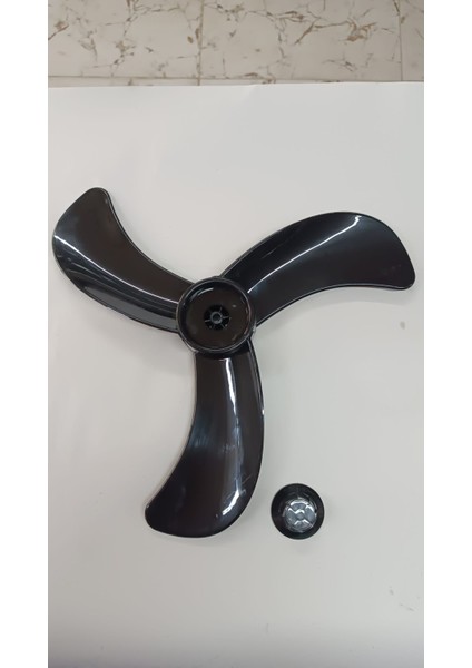 SF-6783 6710 6750 Vantilatör Pervanesi Motor Mili D Model Şekil Plastik Somun Dahil