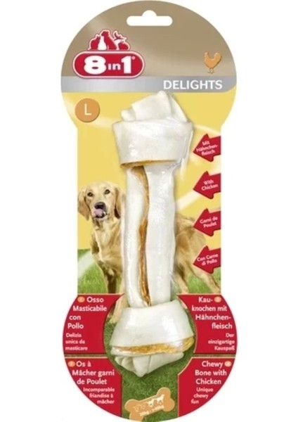 8'li Tavuklu Köpek Kemik Ödülü, Large, 85 Gr, Lezzetli ve Sağlıklı Keyif