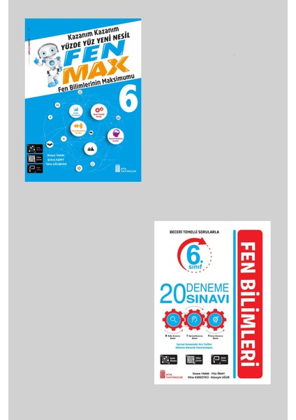 Ata 6.sınıf Yüzde Yüz Yeni Nesil Fen Max + 20 Deneme Sınavı
