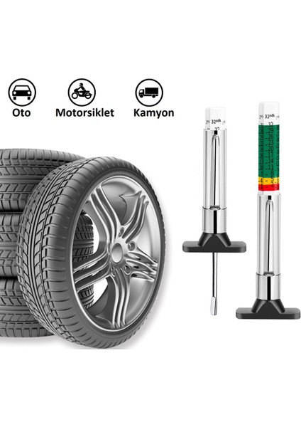 Oto Lastik Diş Arası Derinlik Ölçüm Kumpası, Kolay ve Doğru Ölçüm Sağlar