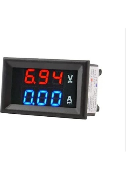 0.28 Inç LCD Voltmetre, 0-100V, 10A Ölçüm, Hassas ve Güvenilir Gösterge