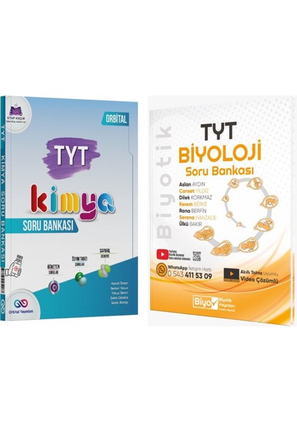 Tyt Kimya ve Biyotik Biyoloji Soru Bankası Seti 2 Kitap