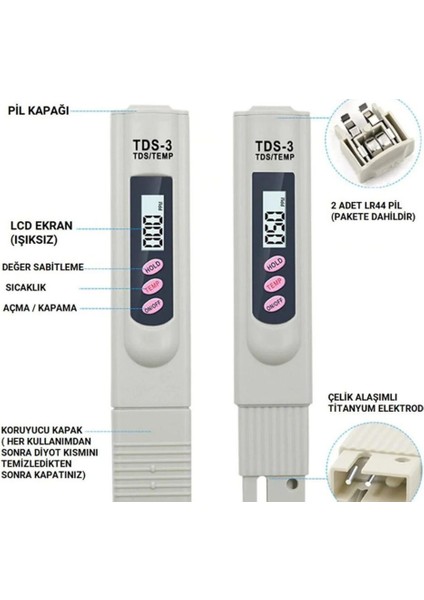Hassas Termometreli ve Iletkenlik Ölçüm Cihazı, Yüksek Kalite ve Güvenilirlik fiyatları