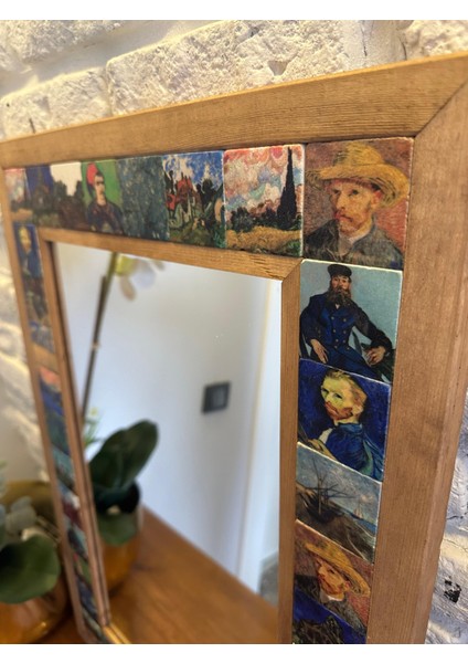 Masif Çerçeveli Mozaik Taş (Doğal-Mermer) Ayna 43X63 AYN190 fiyatları