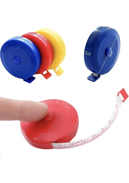 Yuvarlak Otomatik Ölçüm Mezurası, 1.5 Metre, Pratik ve Kullanışlı Tasarım fiyatları
