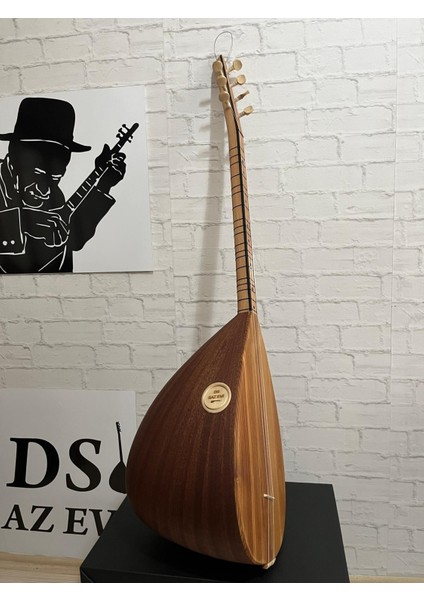 Maun Tekne Nokta Klavye Yarı Prof. Kısa Sap Bağlama Saz (Kılıf Yedek Tel Tezene)