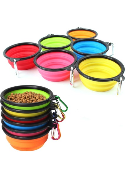 Pratik Katlanabilir Evcil Hayvan Mama ve Su Kabı, Taşıması Kolay, Kullanışlı Tasarım fiyatları