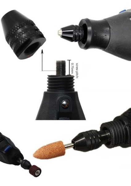 Mini Taşlama ve Gravür Makinesi, Otomatik Mandrel, 3 Çeneli, Hafif ve Kullanışlı fiyatları