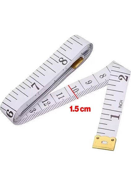 Yumuşak Şerit Terzi Metresi 1.5m Renkli Pvc Bel Ölçüm Bandı 1 Adet fiyatları