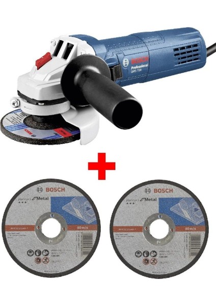 115MM Taşlama Makinesi ve Metal Kesme Diski, Spiral, 2 Adet