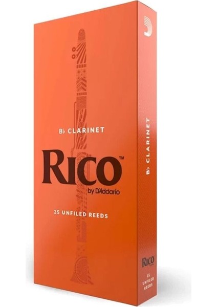 25'li Paket, No:2, Bb Klarnet Kamışı, Kaliteli ve Dayanıklı Müzik Aksesuarı