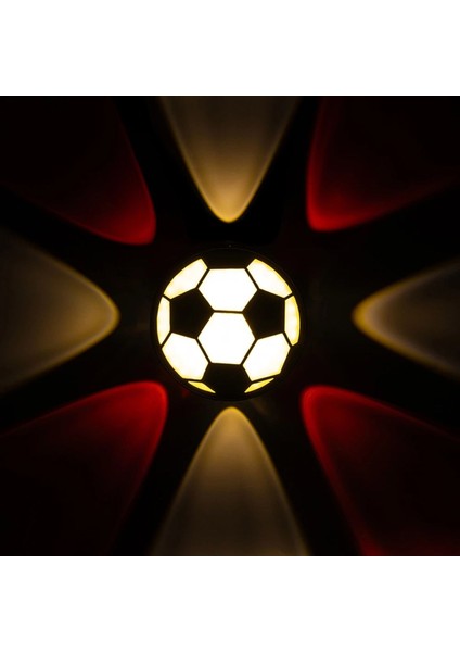 Kırmızı Futbol Topu Dekoratif LED Duvar Aplik, Renkli | Şık ve Modern Tasarım modelleri