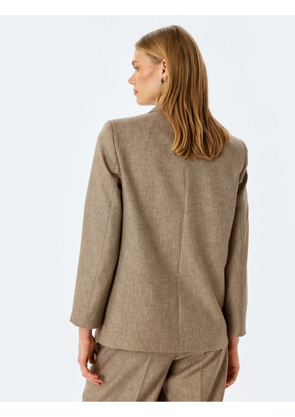 Yeni Sezon Kapaklı Cep Detaylı Kruvaze Oversize Blazer Ceket fırsatları