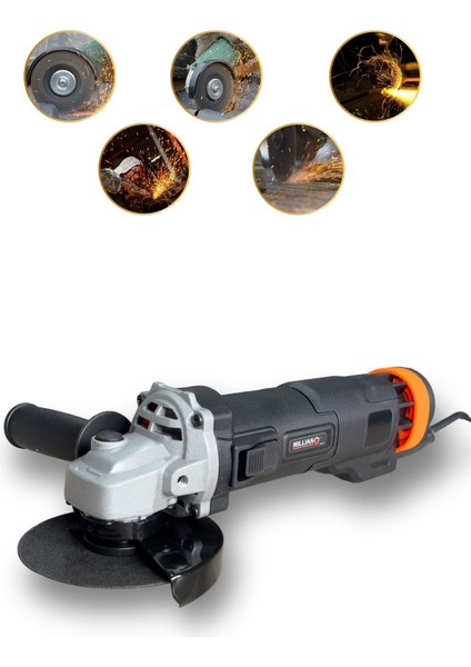 3800W Bakır Sargılı 115MM Metal Şanzıman Avuç Içi Taşlama Makinesi