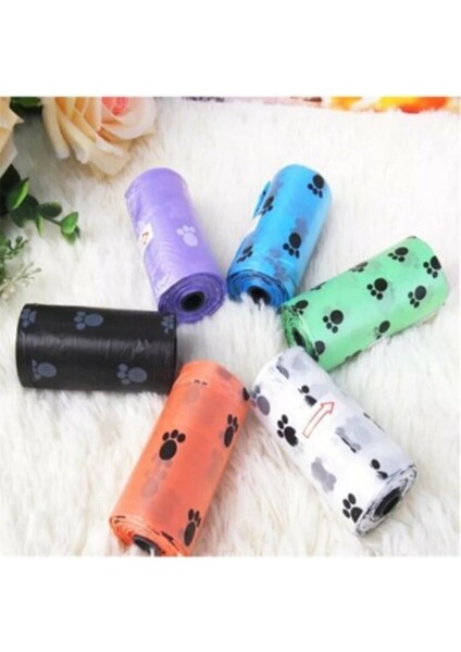 Renkli Köpek Kaka Poşeti Seti, 4'lü, 60 Poşet, Temizlik Ekipmanı indirimleri