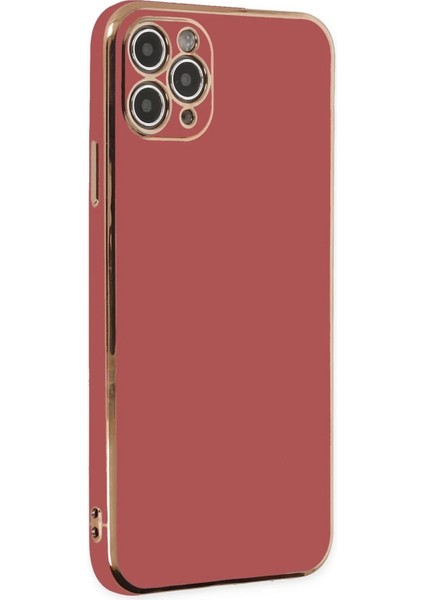 Newface iPhone 11 Pro Max Kılıf Volet Silikon - Kırmızı
