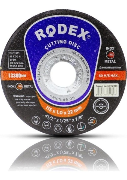 22 Parça Spiral Taşlama ve Zımpara Kağıdı Seti, 115 Mm, Metal ve Inox Kesim Uygun modelleri