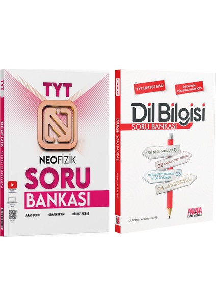 Tyt Fizik ve Akm Dil Bilgisi Soru Bankası Seti 2 Kitap