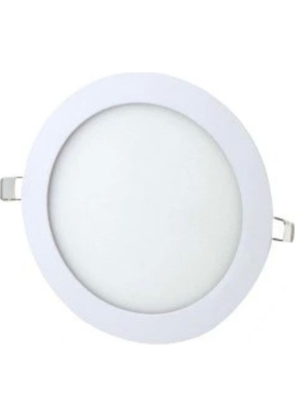 12W Siva Alt Yuvarlak LED Panel Beyaz Işık, Enerji Tasarruflu ve Estetik Tasarım