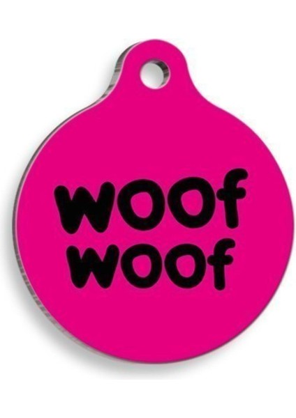 Yuvarlak Köpek Künyesi, 3 Cm, Sade ve Şık Tasarım, Orta Boy, Dayanıklı ve Hafif.