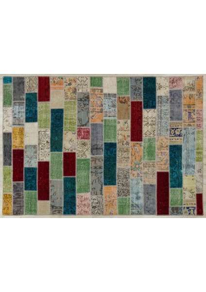 Doğal Dokuma Patchwork Halı