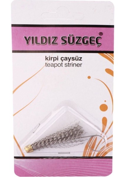 Beyaz Çay Kirpisi Yıldız Süzgeç Seti, 4 Adet, Pratik ve Şık Mutfak Aksesuarı