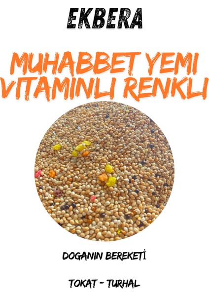 Karışık Muhabbet Yemi – Vitaminli & Renkli – 25 kg - Yeni Mahsül fiyatları