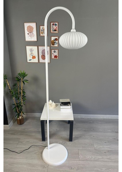 Modern Beyaz Cam Lambader, Dekoratif Metal Tasarım, Oturma ve Çalışma Alanlarına Şıklık Katıyor indirimleri