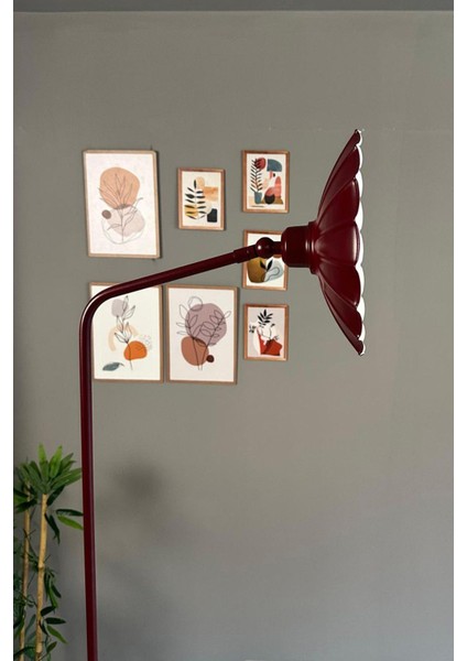 Şık Bordo Düz Gövde Hareketli Lambader, Oturma ve Çalışma Alanları Için Mükemmel Aydınlatma modelleri