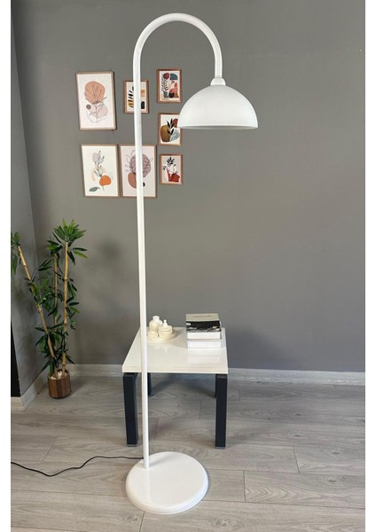 Modern Beyaz Metal Lambader, Oturma ve Çalışma Odası Için Şık Dekoratif Aydınlatma fırsatları