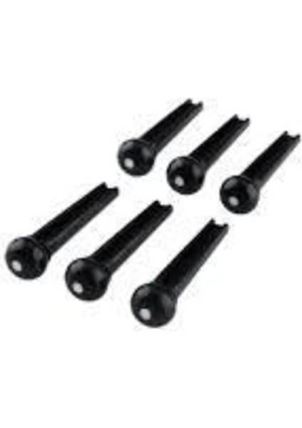 Akustik Gitar Pimi, Siyah, 6'lı Set, Kaliteli ve Dayanıklı Müzik Aksesuarı