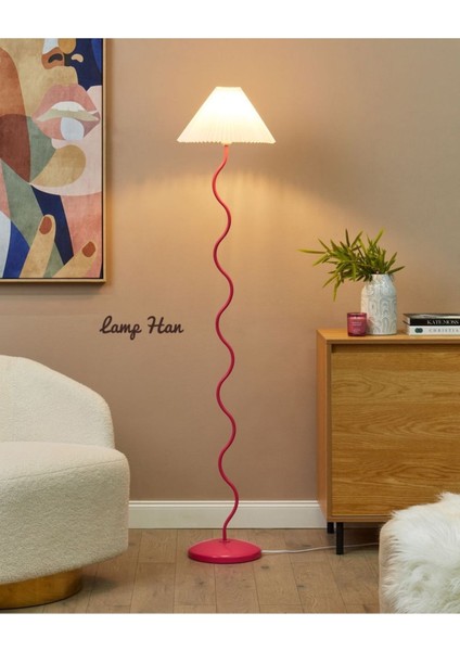 Çok Renkli Kıvrım Serisi Dekoratif Zemin Lambası Lambader fiyatları