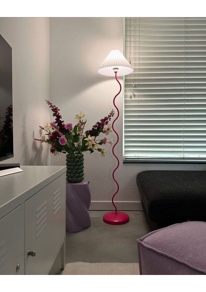 Çok Renkli Kıvrım Serisi Dekoratif Zemin Lambası Lambader indirimleri