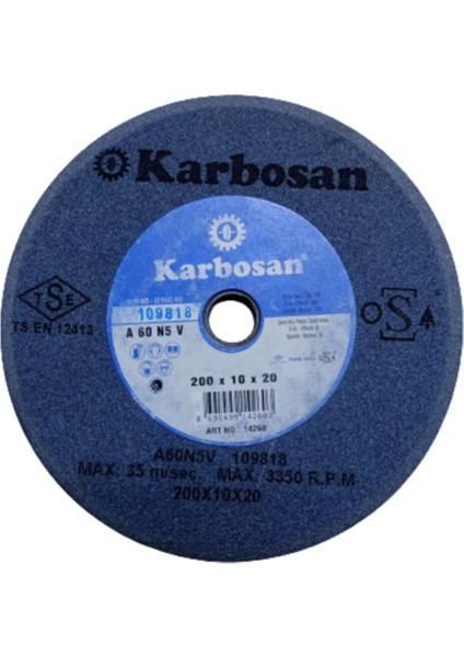 200X10X20 mm Bileme Taşı, 60 Kum, Çok Amaçlı Temizlik ve Bakım Aracı