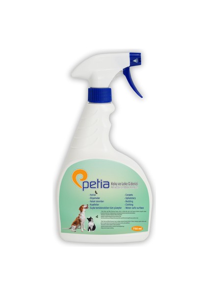 Stain And Odor Remover Köpek İdrar Giderici Koku ve Leke Giderici Sprey 750 ml fırsatları