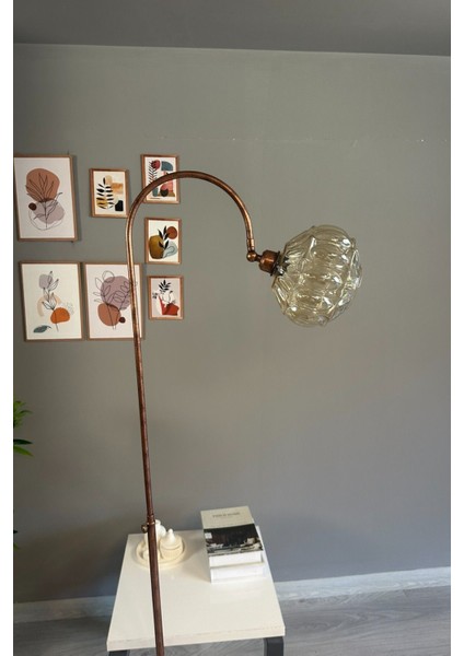 Modern Bej Cam Bal Rengi Patina Gövde Lambader, Oturma Odası Şıklığı Için Ideal fiyatları