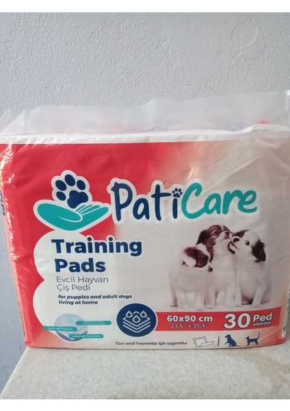 Paticare Evcil Hayvan Çiş Pedi 30'lu (1 ADET YAVRU KÖPEK TUVALET EĞİTİM DAMLA HEDİYE)