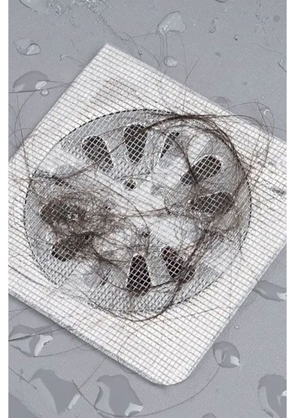 5'li Yapışkanlı Banyo Gider Koruyucu ve Saç Toplayıcı Set