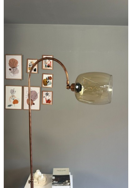 Modern Bej Patina Gövdeli Şık Oturma Odası Lambası fiyatları