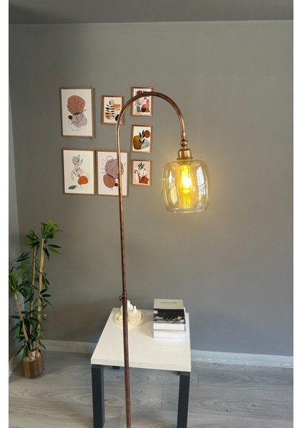 Modern Bej Patina Gövdeli Şık Oturma Odası Lambası indirimleri